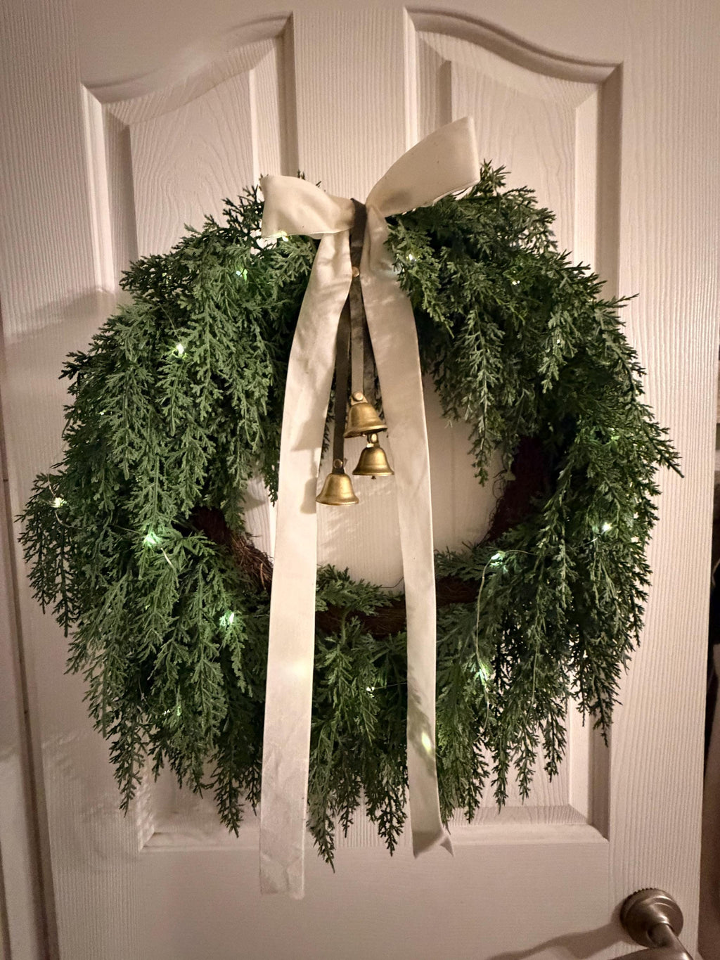 Leather Christmas Bell Wreath Hangers