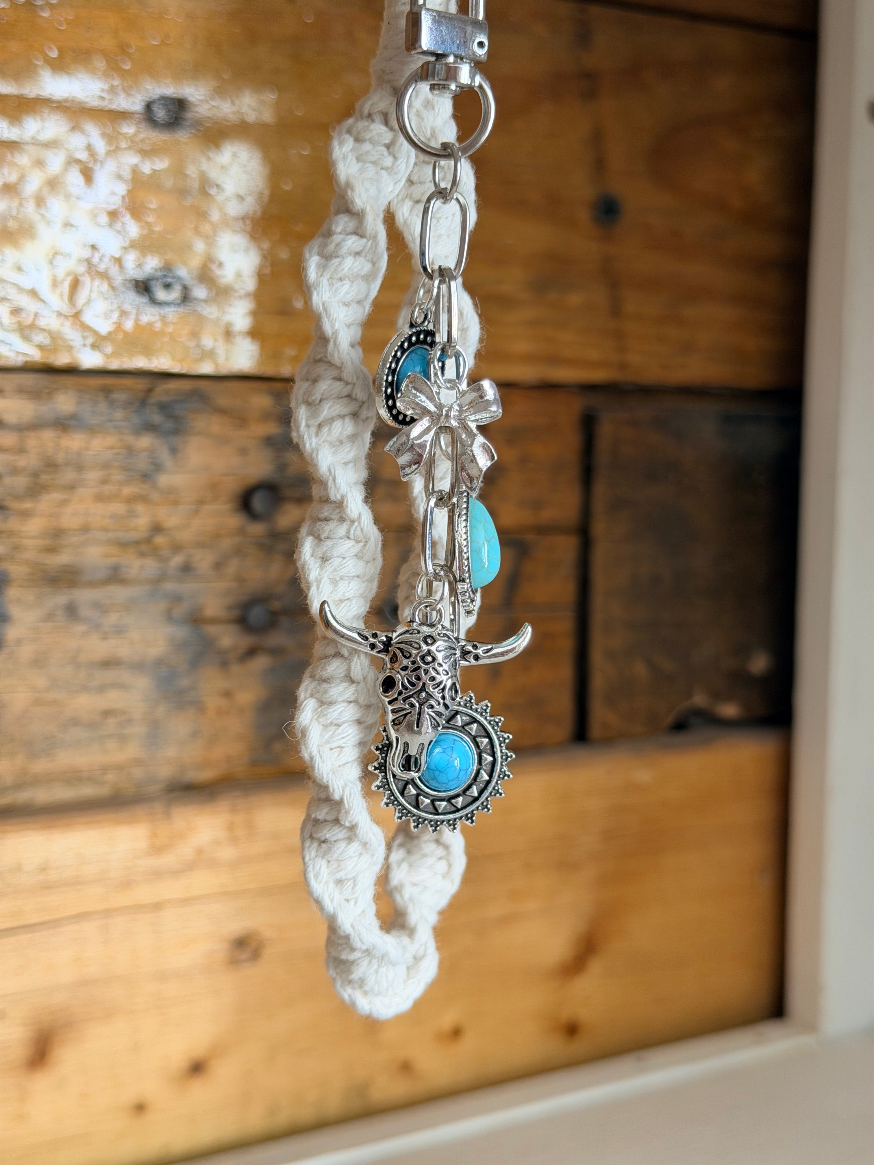 Cowgirl Bag Charm - Turquoise