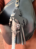 Cowgirl Bag Charm - Silver