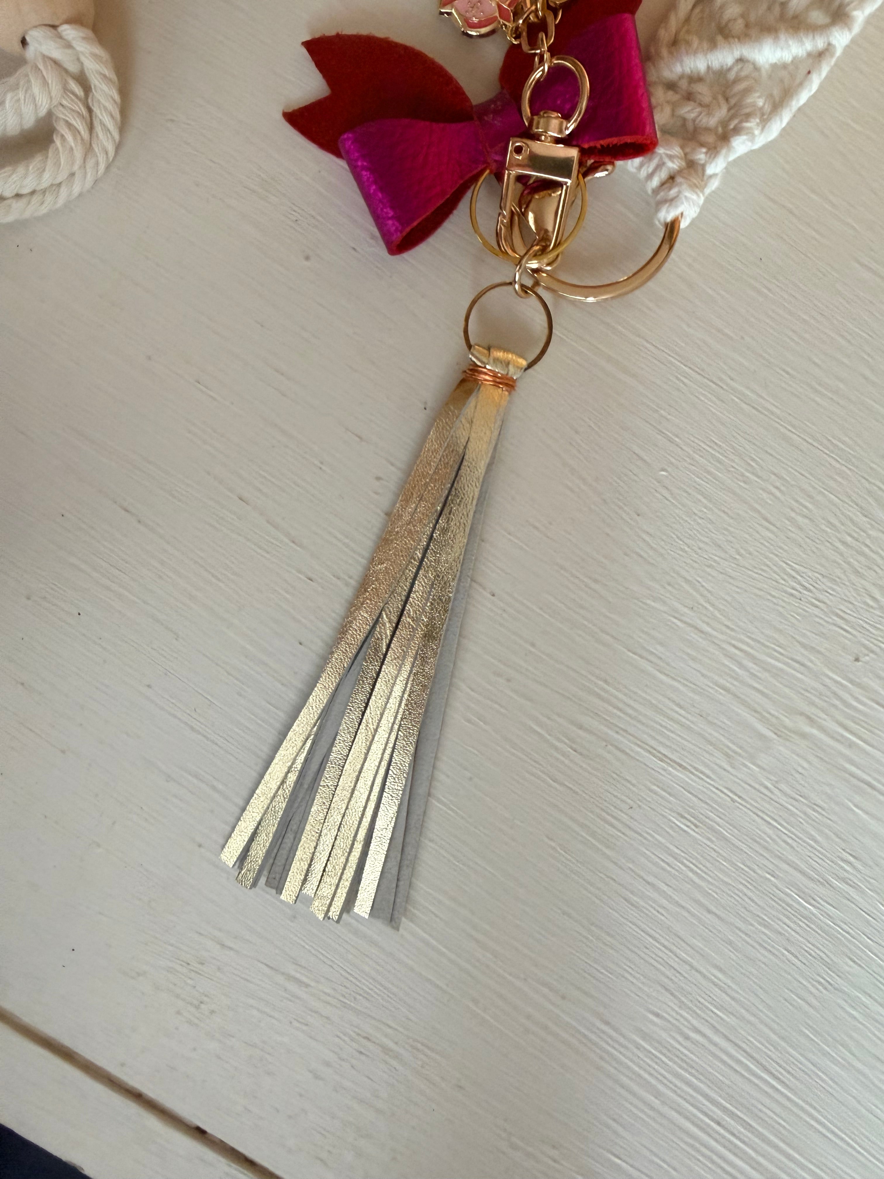 Cowgirl Bag Charm - Silver