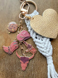 Cowgirl Bag Charm - Brown