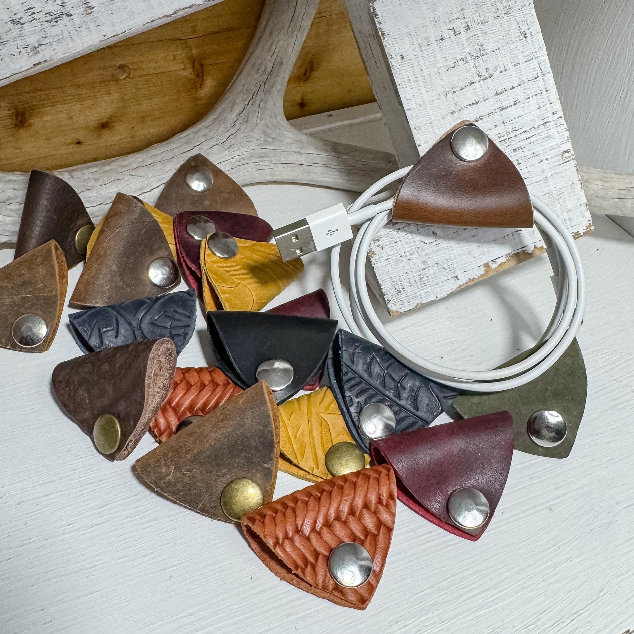 Leather Cord Organizer Ties